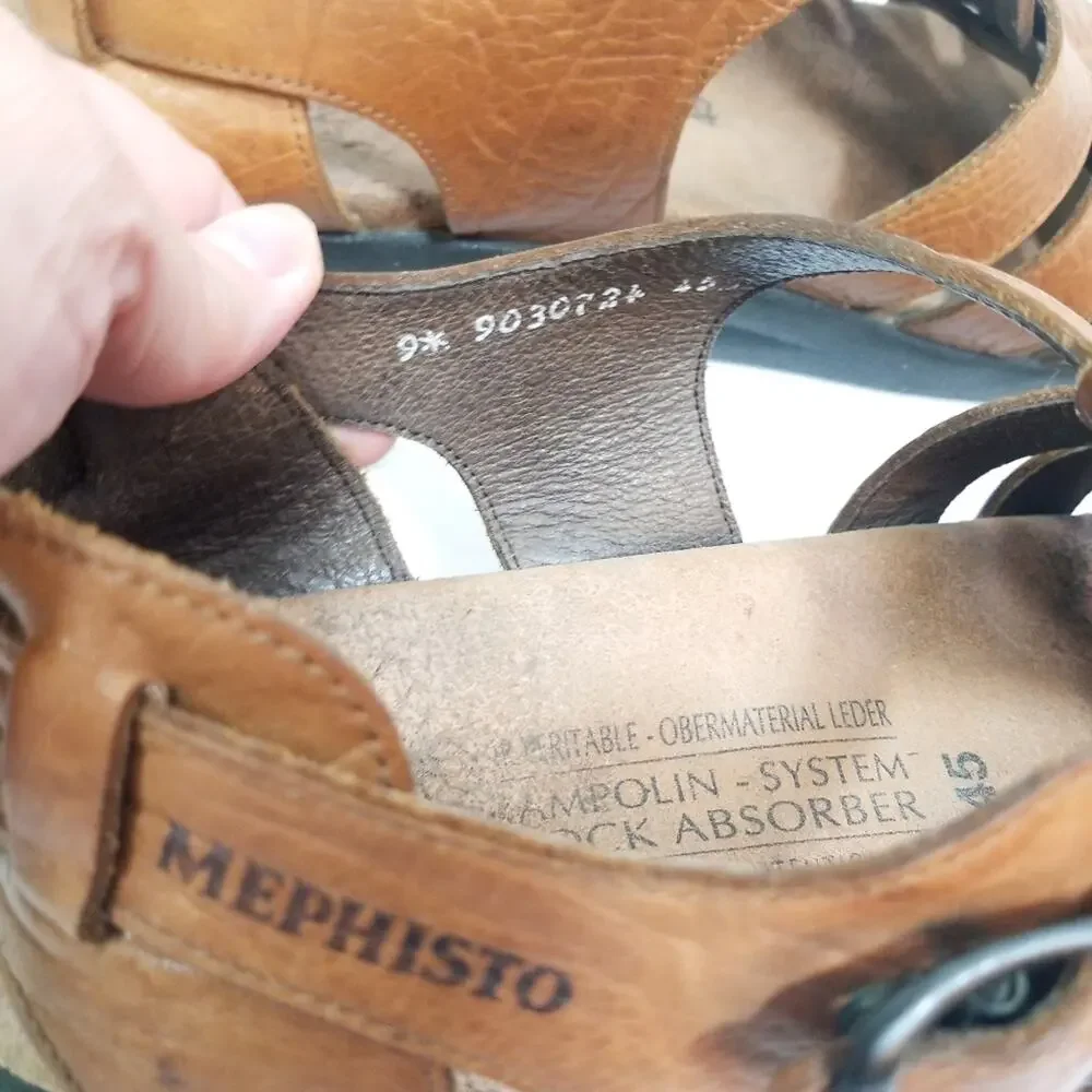 Mephisto Sam's Sandals Huarache desert leather 9